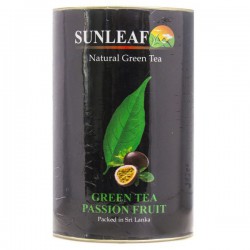 Чай зеленый, Sunleaf (Санлиф) 75 г 1 шт с маракуйей жестяная банка